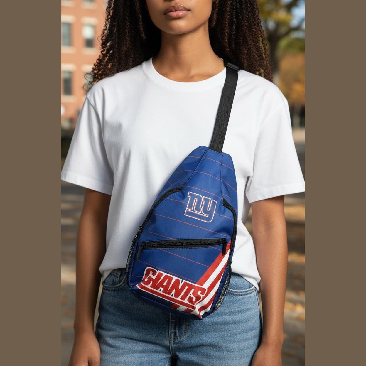 NY Giants Sling Bag: Crossbody Backpack