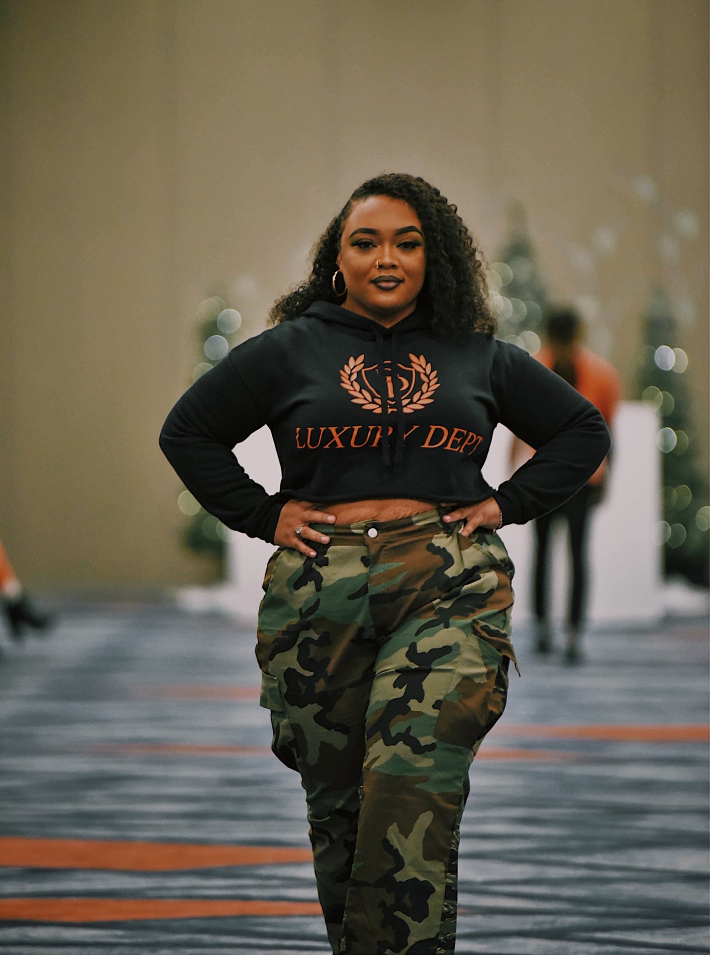 Luxury Dept Crop Hoodie - 2