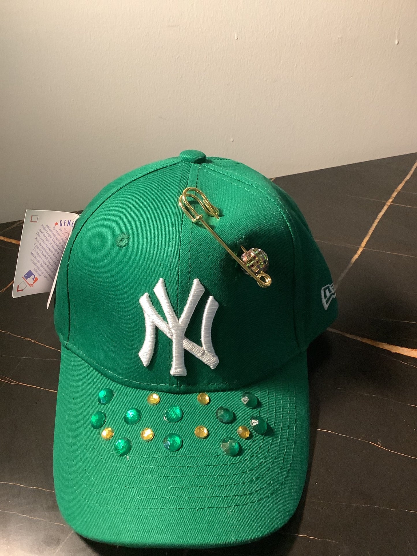 TM custom Baseball cap green NY - 1