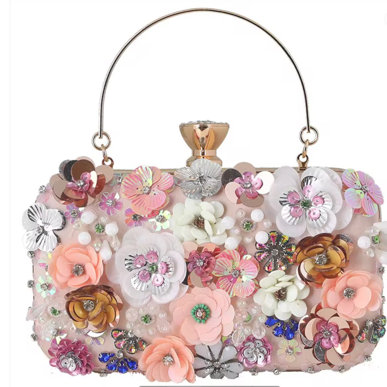 Flower Clutch Purse / Evening Bag / Women Purse