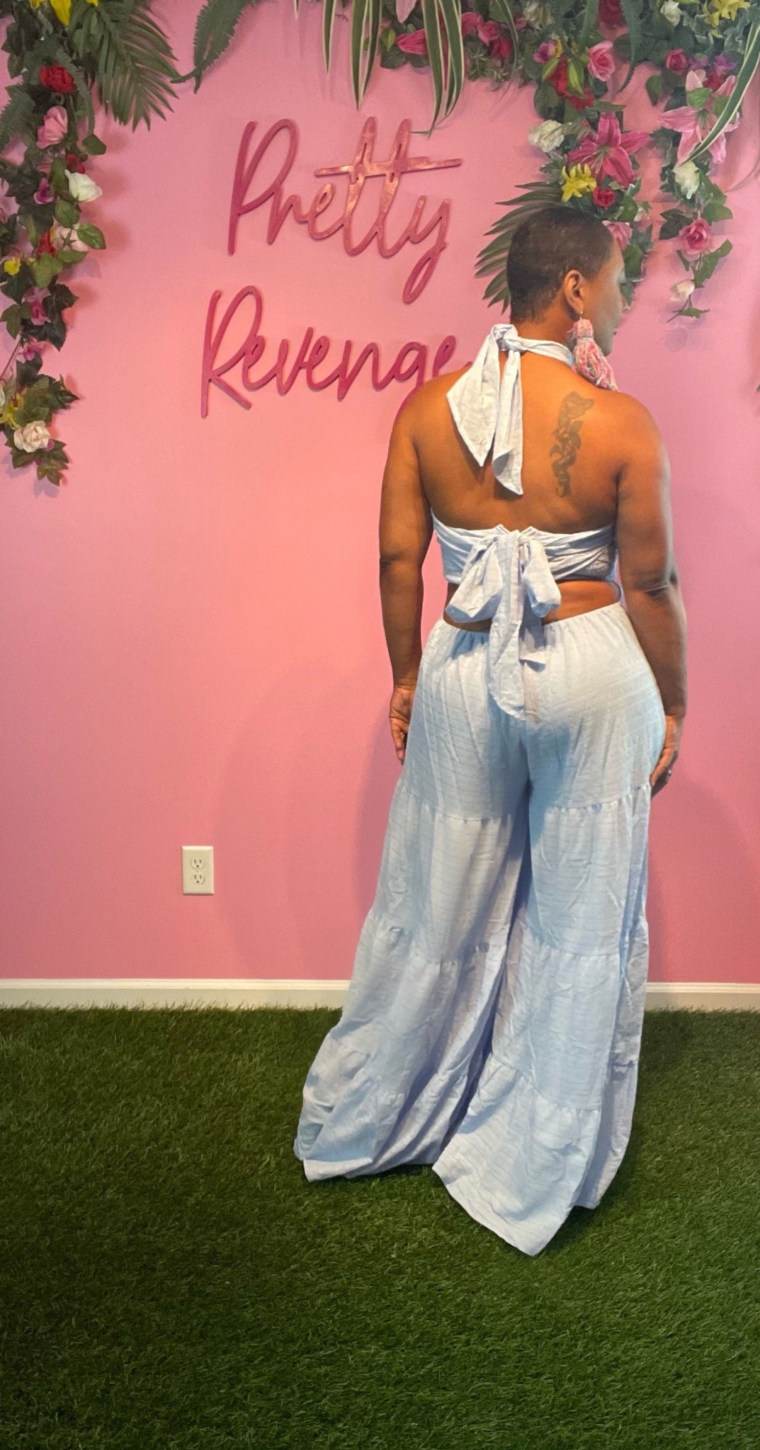 Give em the blues jumpsuit