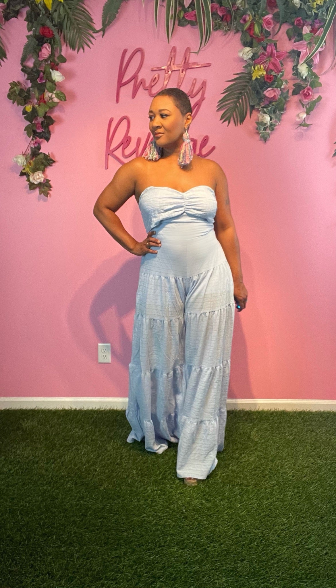 Give em the blues jumpsuit