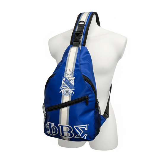 Phi Beta Sigma Crossbody Sling Bag - Royal Blue ΦΒΣ Shoulder Bag