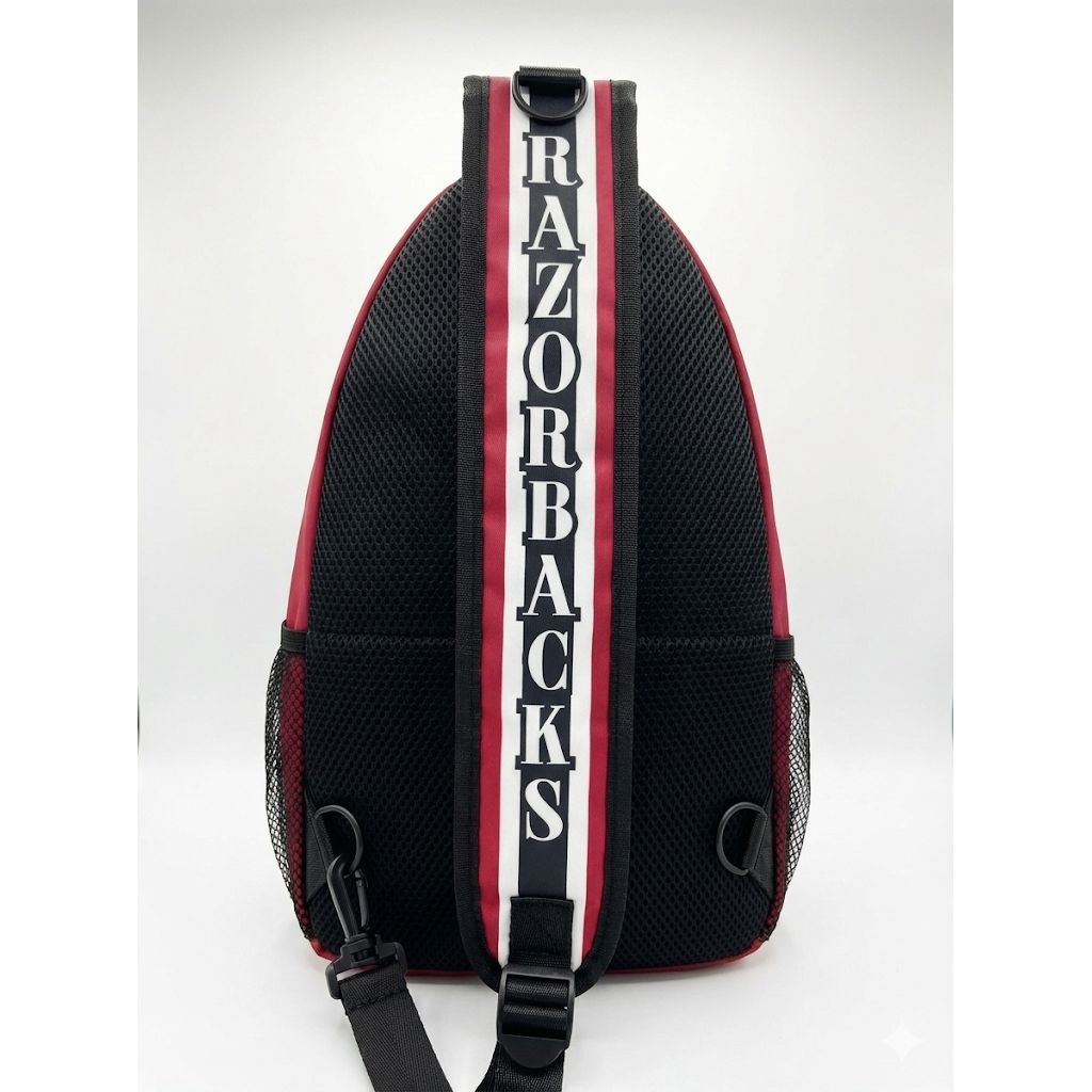 Arkansas Razorbacks Waterproof Crossbody Sling Bag - Red NFL Shoulder Bag