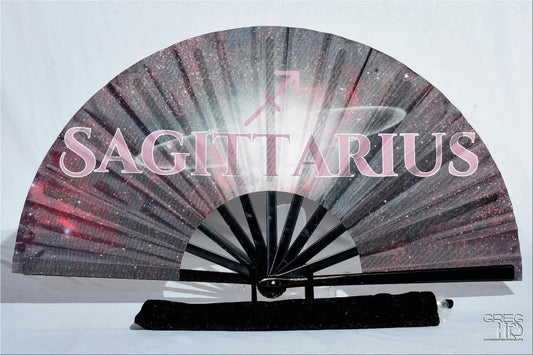 Sagittarius Zodiac Folding Hand Clack Fan