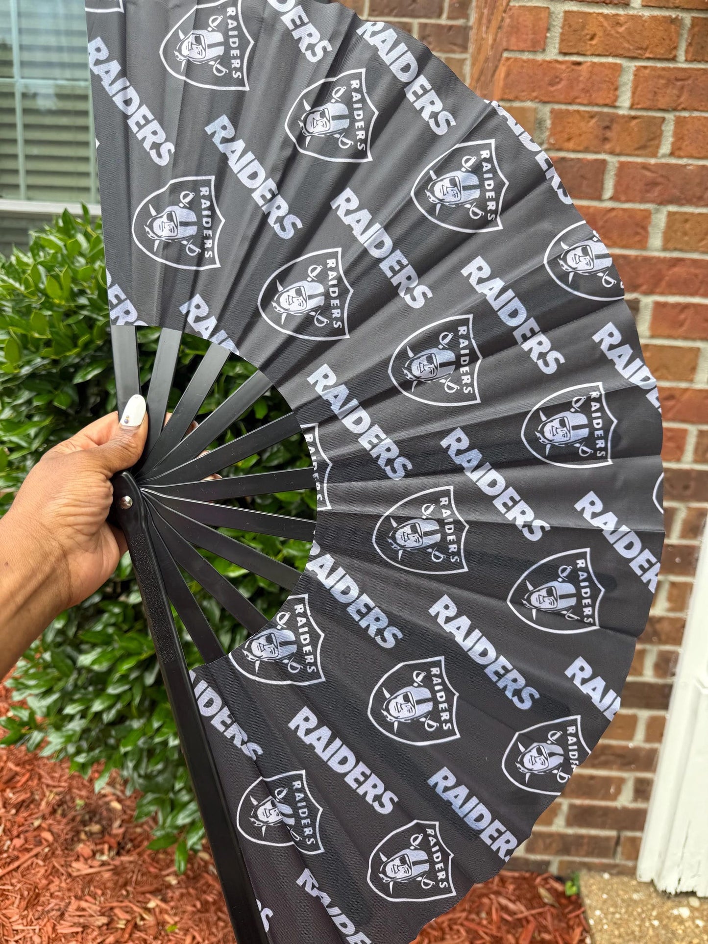Las Vegas Raiders Folding Clack Fan | Game Day Sports Fan | NFL Clack Fan | Football Accessories | Raider Nation