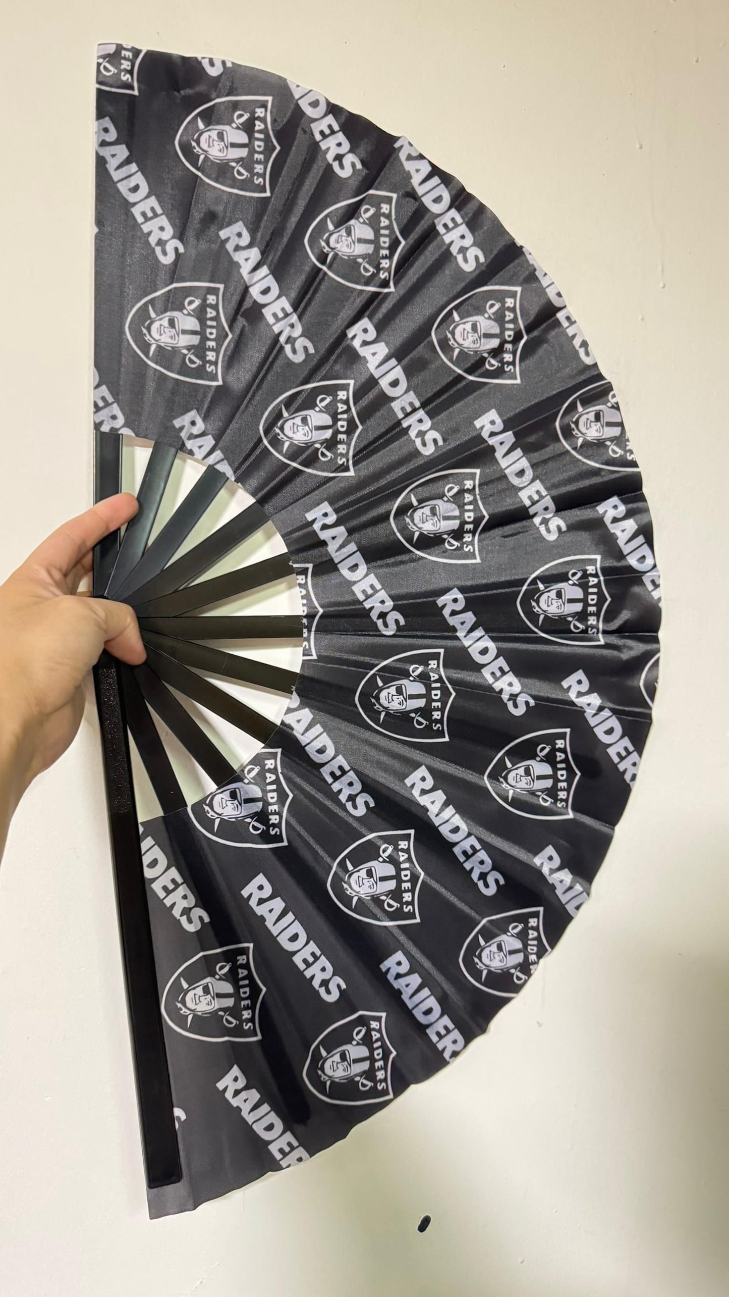 Las Vegas Raiders Folding Clack Fan | Game Day Sports Fan | NFL Clack Fan | Football Accessories | Raider Nation