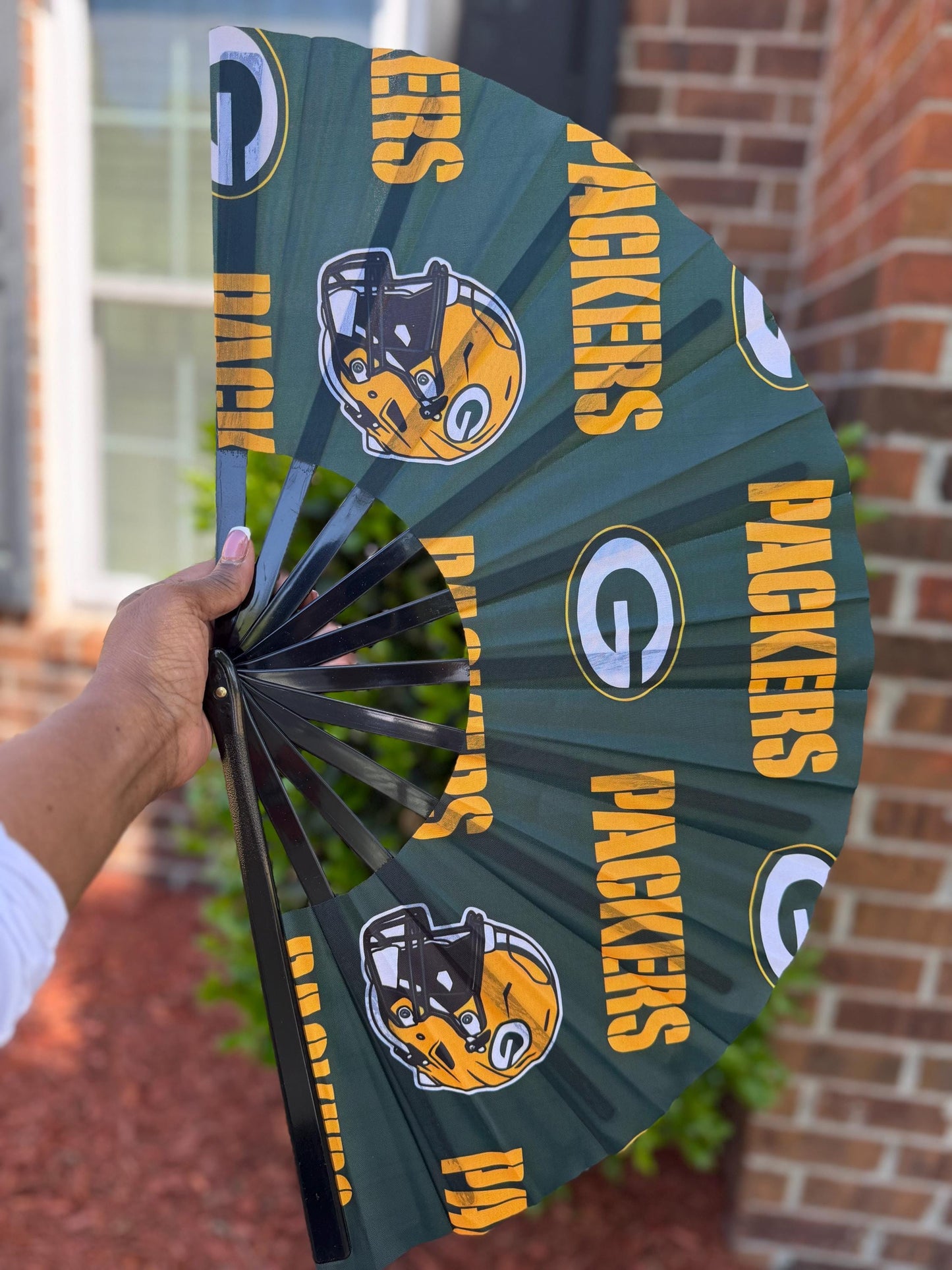 Green Bay Packers Handheld Folding Clack Fan