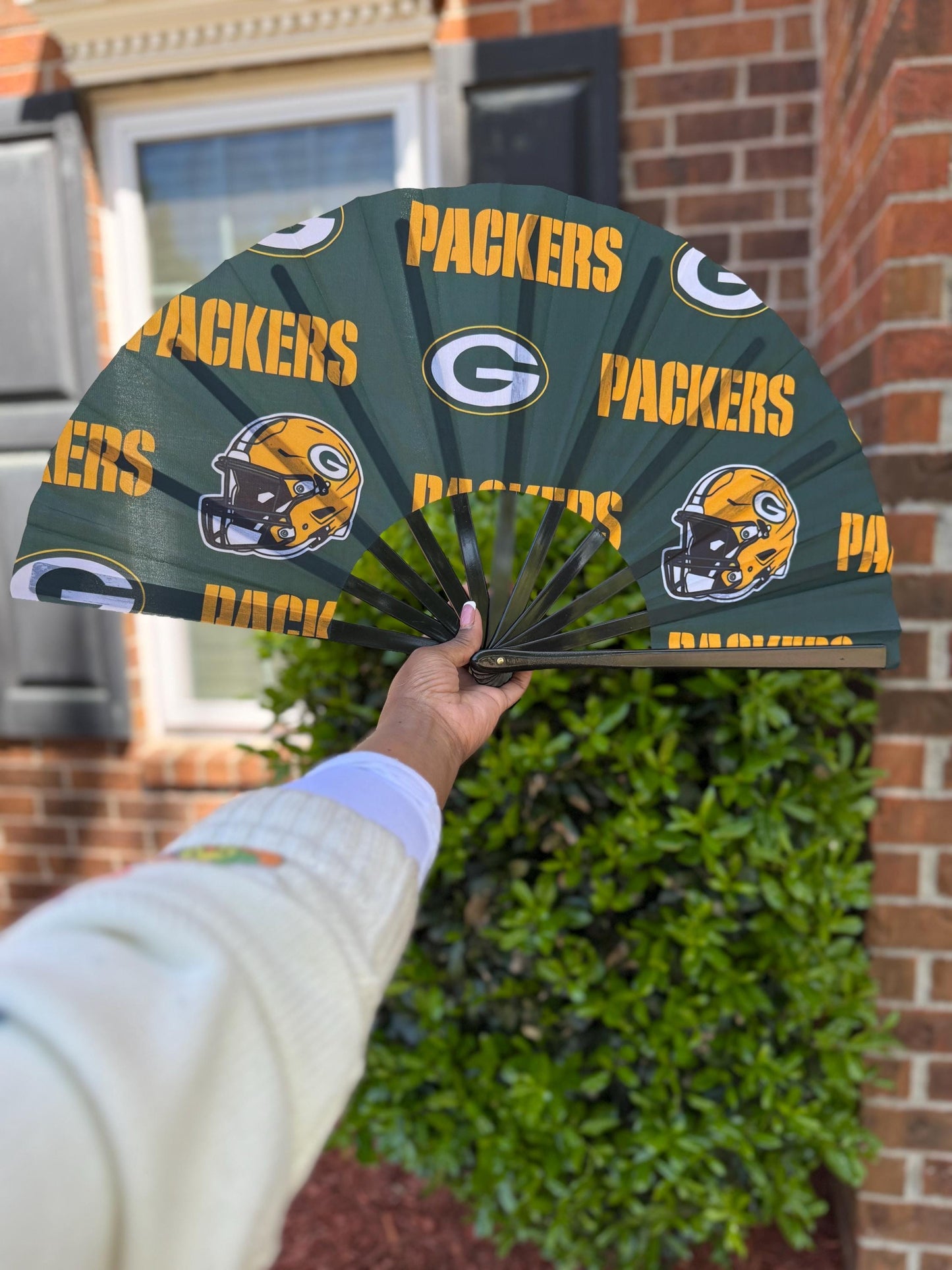 Green Bay Packers Handheld Folding Clack Fan