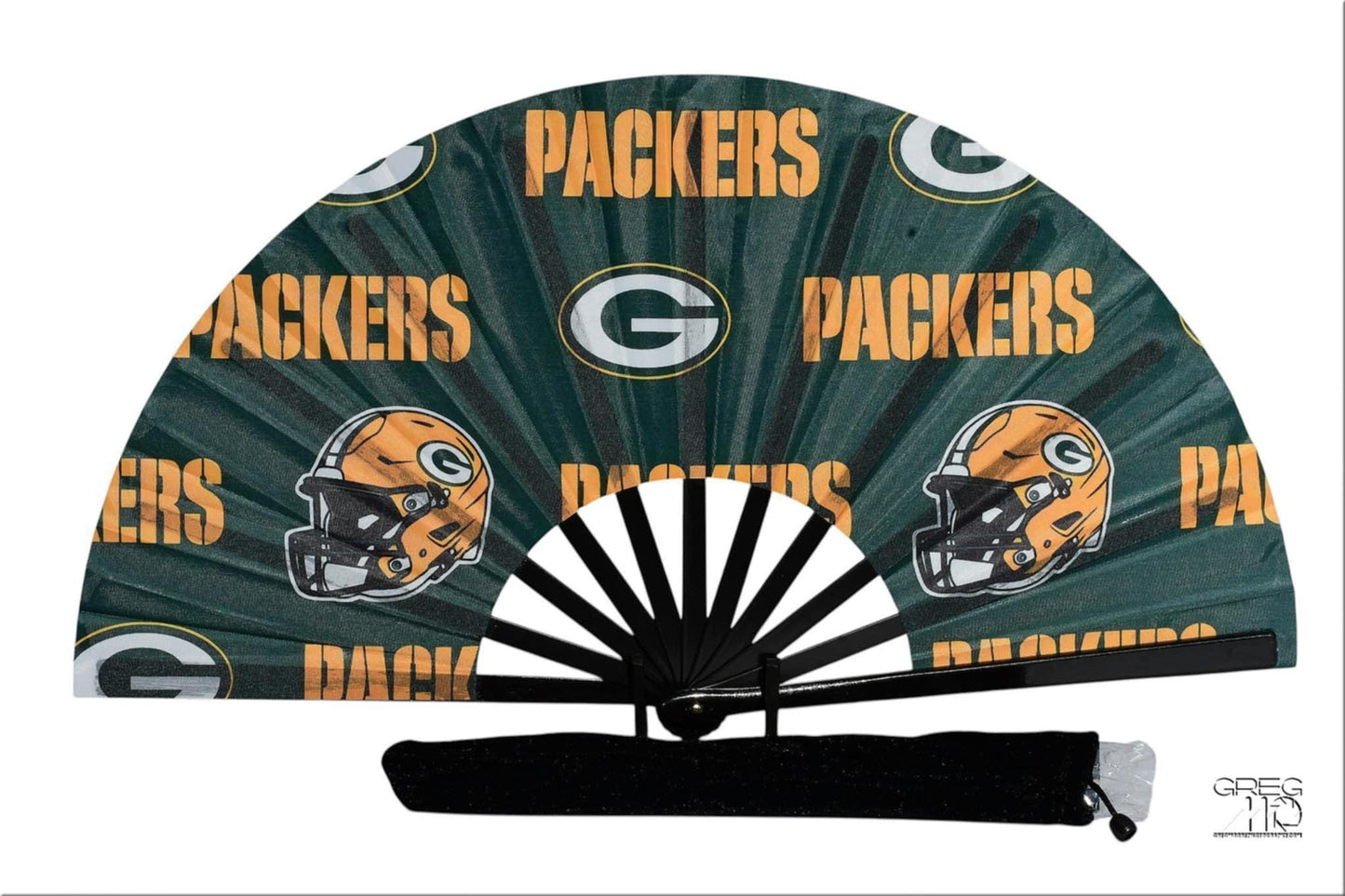 Green Bay Packers Handheld Folding Clack Fan