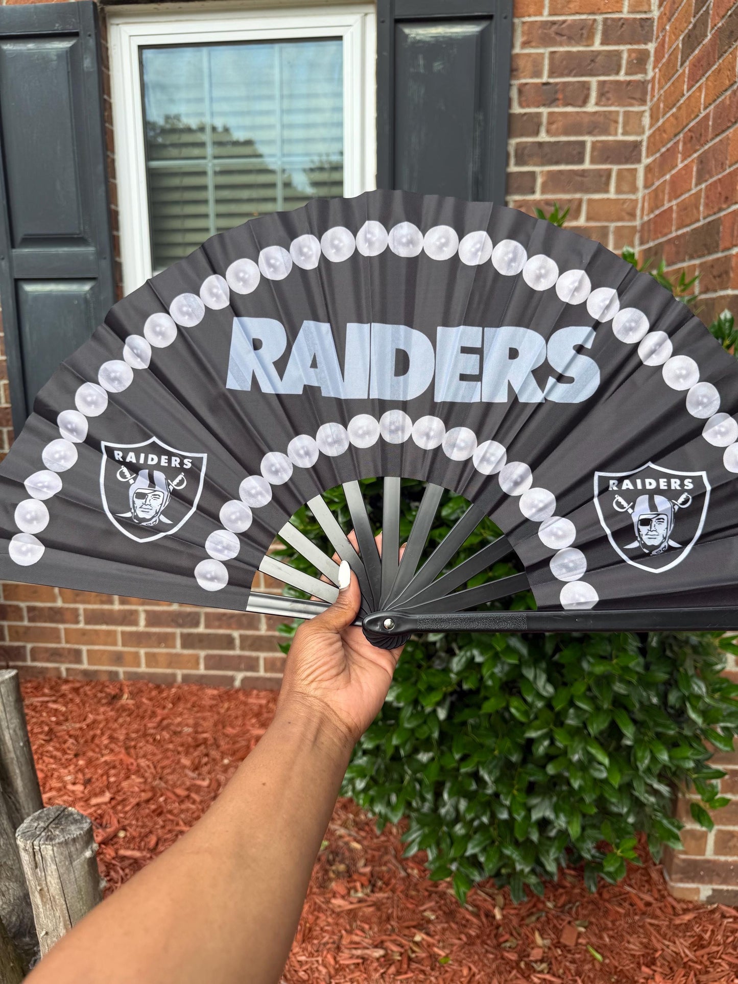 Las Vegas Raiders Folding Clack Fan | Game Day Sports Fan | NFL Clack Fan | Football Accessories | Raider Nation