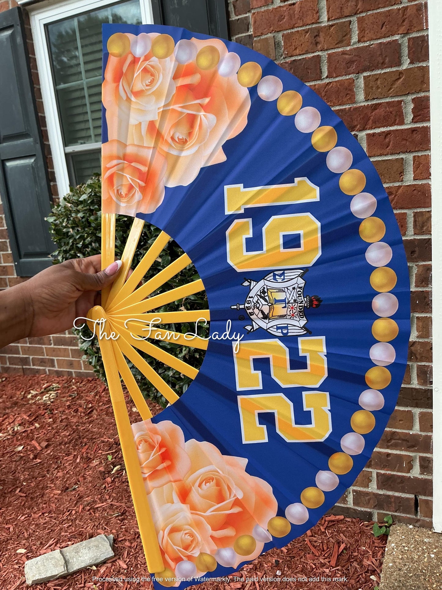 Sigma Gamma Rho Hand Clack Fan Since 1922 | SGRho Folding Fan | Sorority Greek Paraphernalia