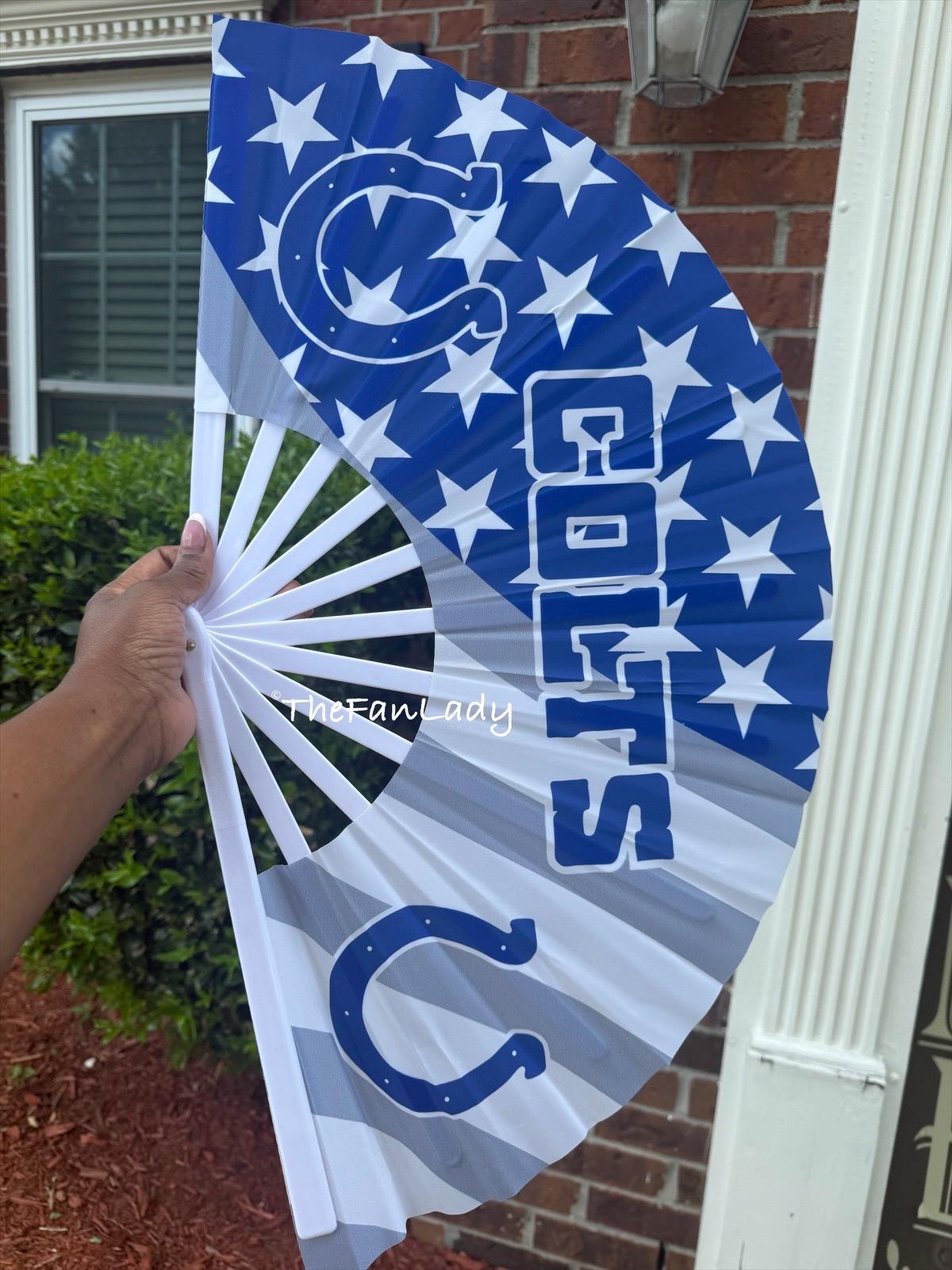Indianapolis Colts Game Day Folding Hand Fan