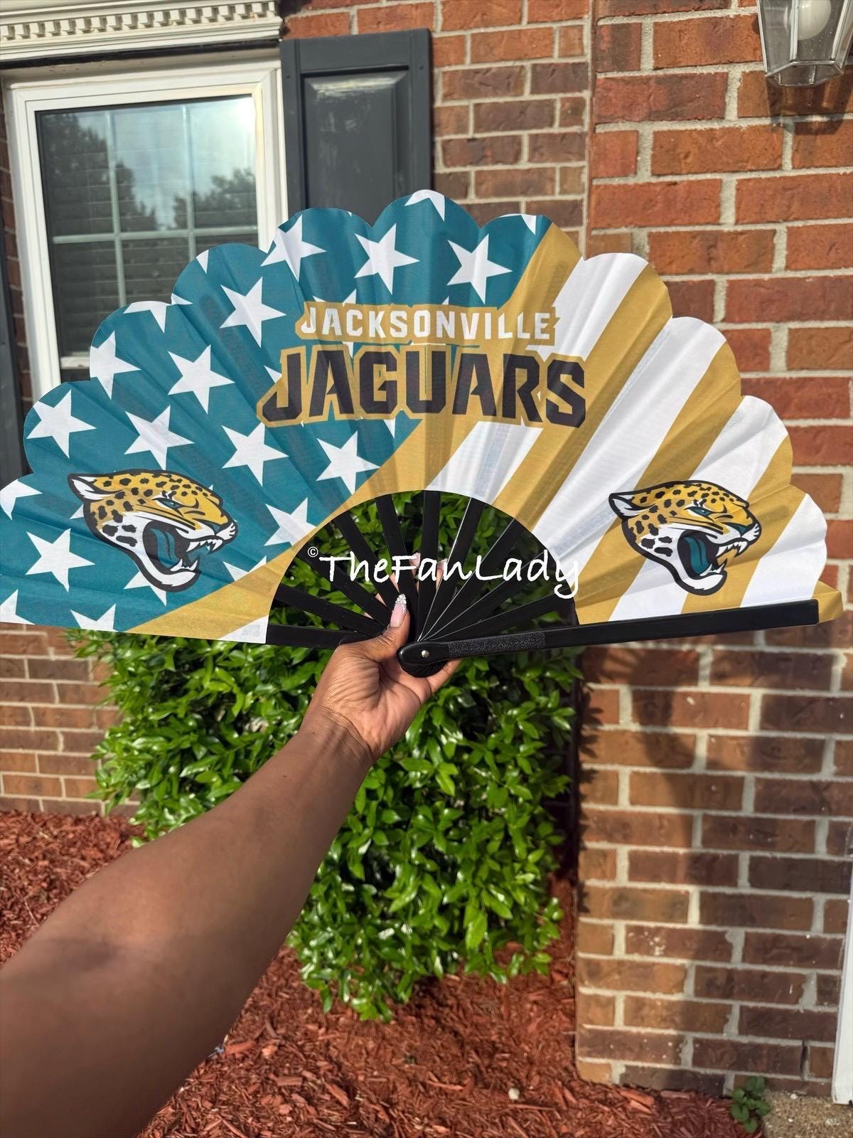 Jacksonville Jaguars Folding Hand Fan | NFL Clack Fan | Game Day Accessory | Jaguars Tailgate Gear