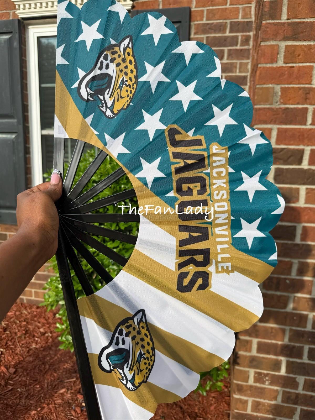 Jacksonville Jaguars Folding Hand Fan | NFL Clack Fan | Game Day Accessory | Jaguars Tailgate Gear