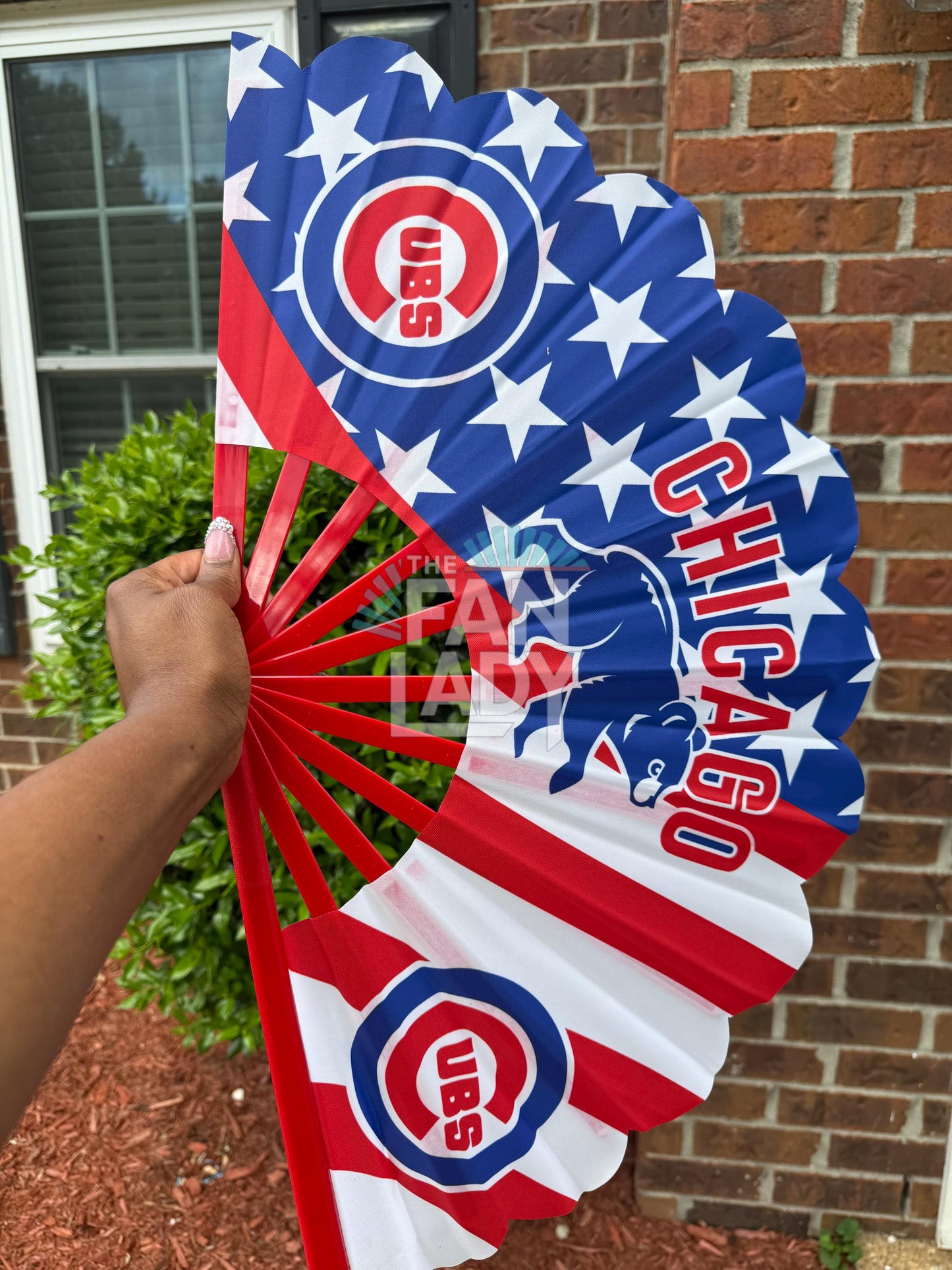 Chicago Cubs Handheld Folding Fan, Chicago Baseball Team Fan