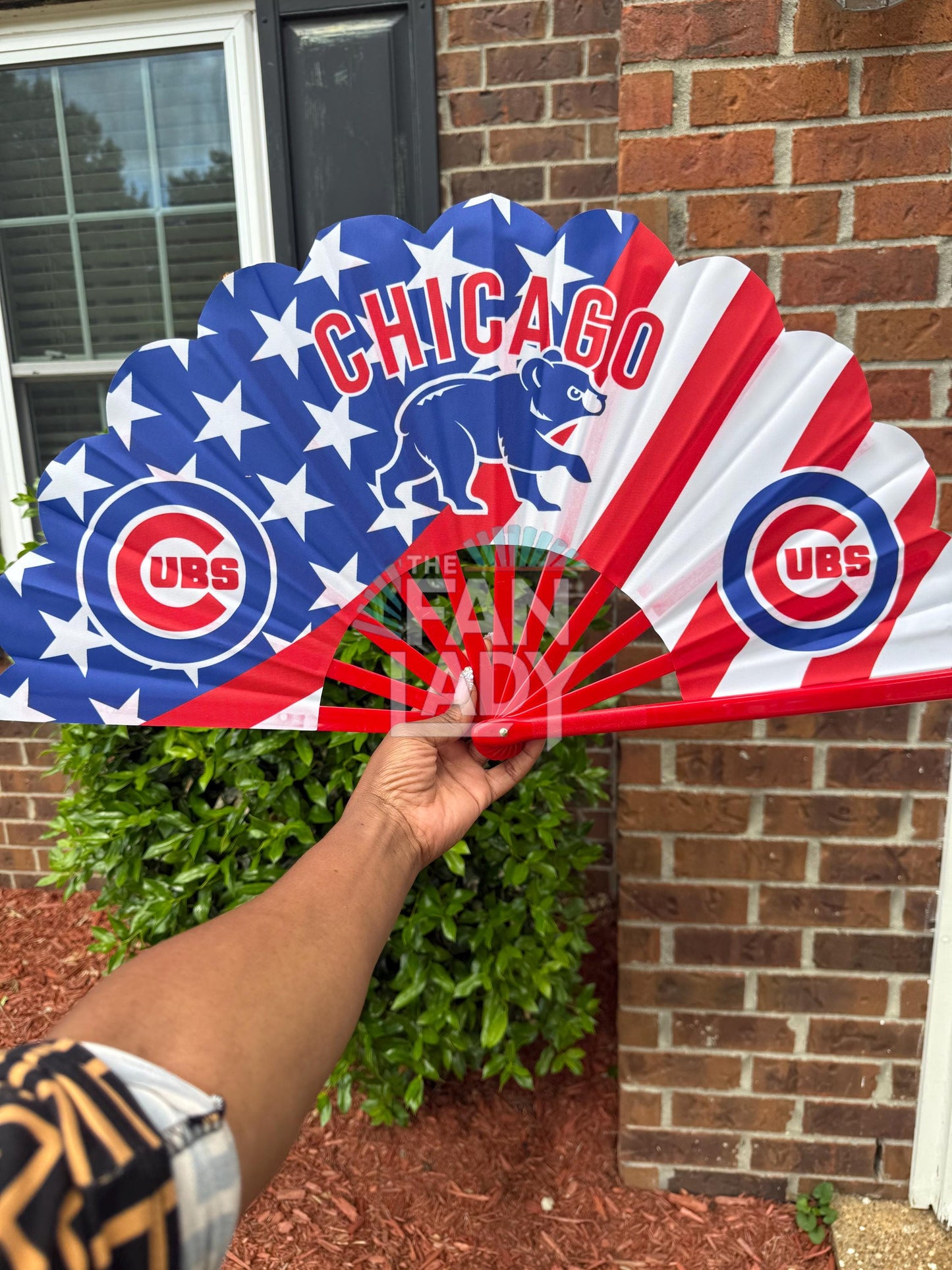 Chicago Cubs Handheld Folding Fan, Chicago Baseball Team Fan