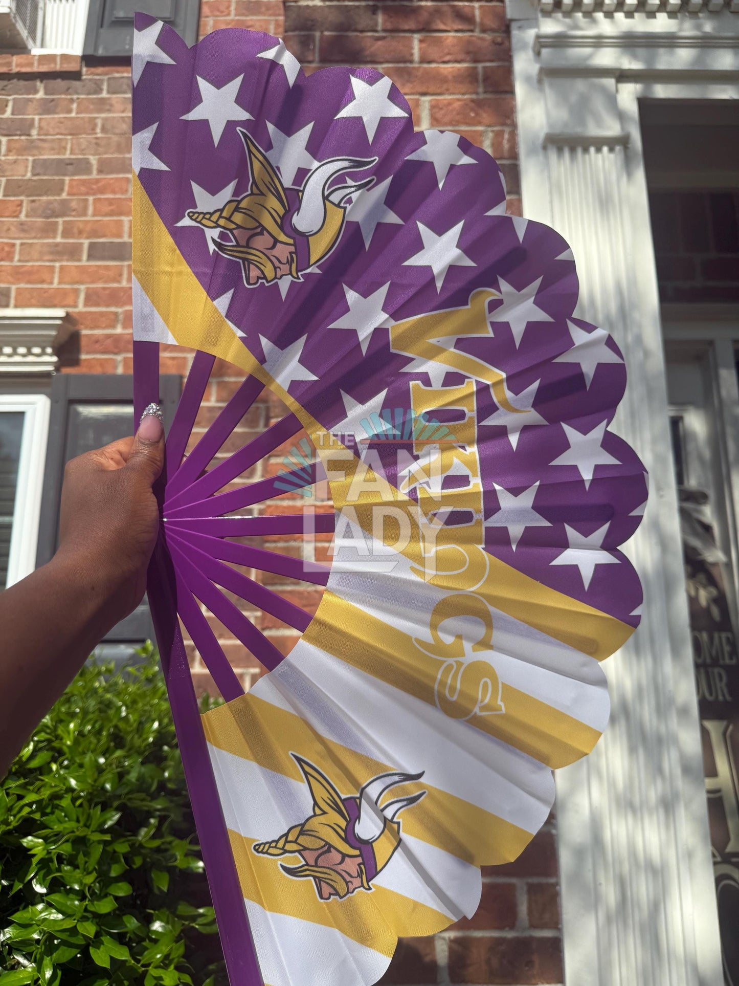 Minnesota Vikings Folding Hand Fan, Game Day Handheld Fan