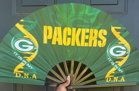 Green Bay Packers Handheld Folding Clack Fan