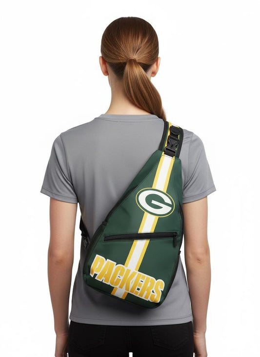 Green Bay Packers Sling Bag: NFL Crossbody Backpack
