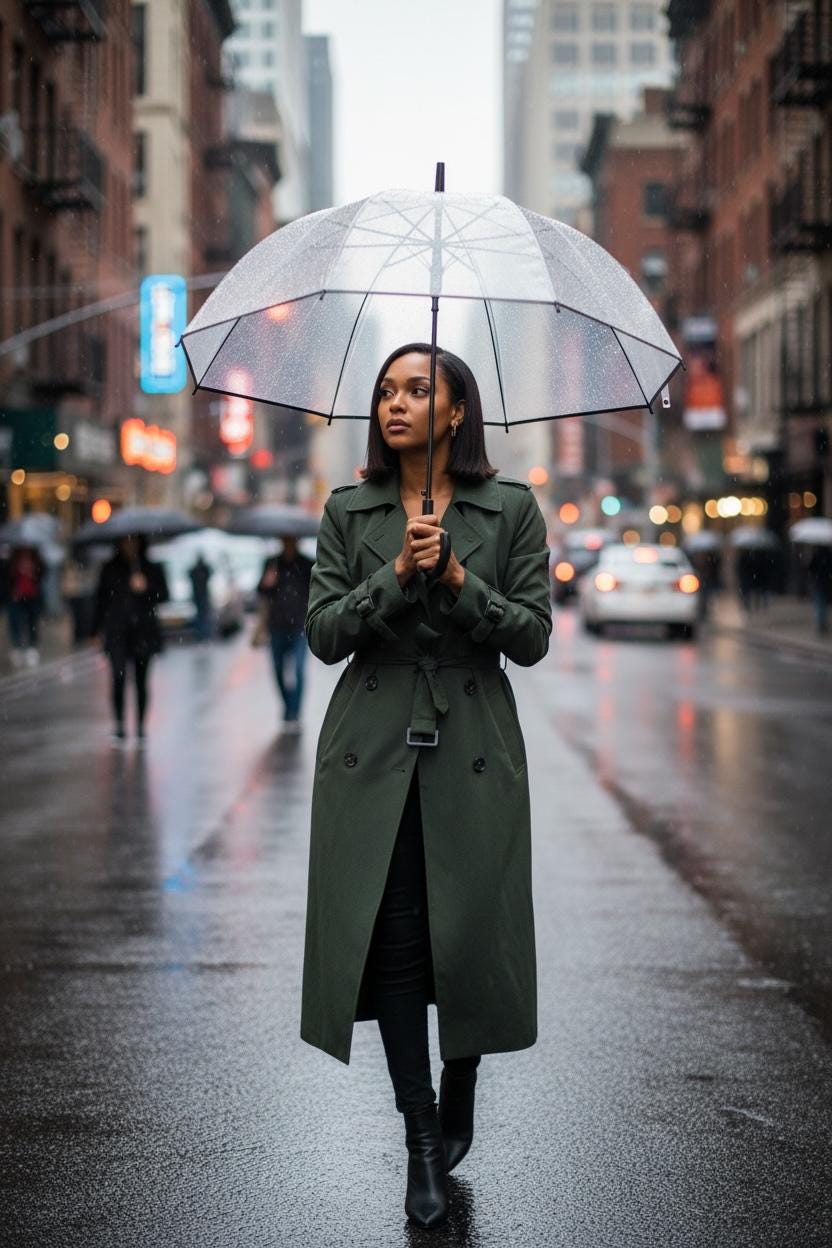 Clear Rain Umbrella - Full Coverage