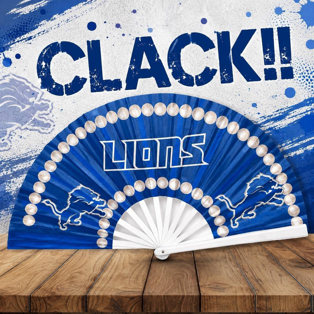 Detroit Lions Clack Fan Game Day Accessory