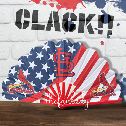 St. Louis Cardinals Folding Hand Fan, Baseball Game Day Fan