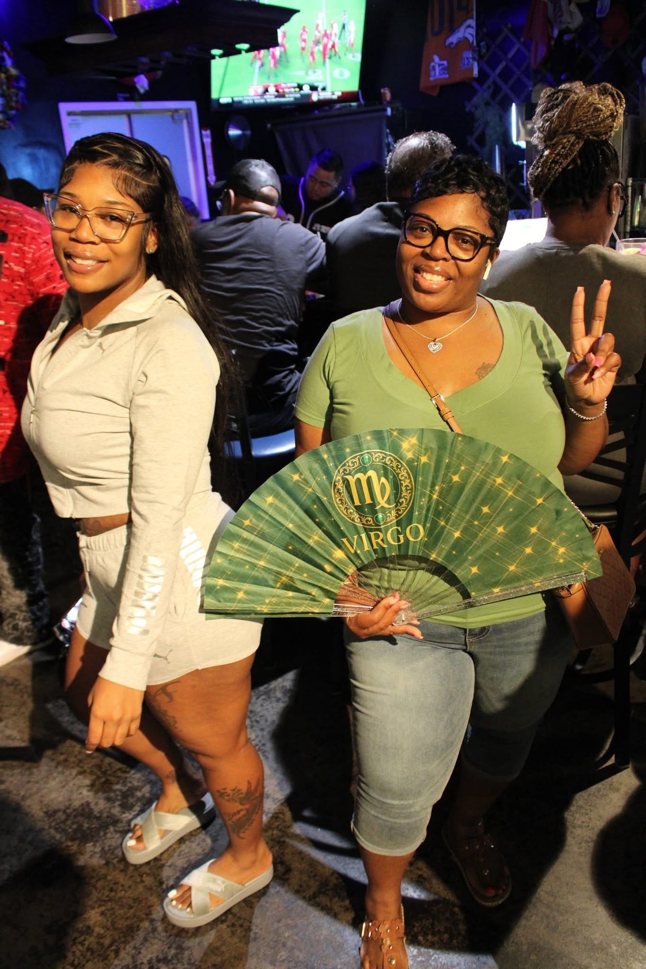 Virgo Zodiac Clack Fan: Celestial Astrology Folding Fan