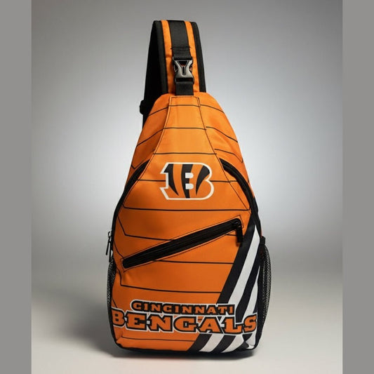 Cincinnati Bengals Crossbody Sling Bag - Orange NFL Shoulder Bag