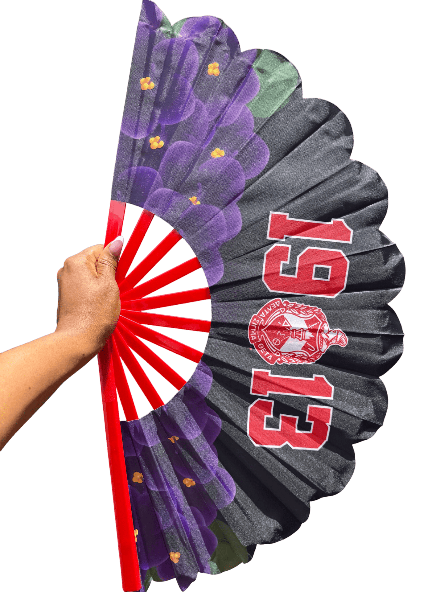 Delta Sigma Theta Clack Fan: African Violet Greek Fan