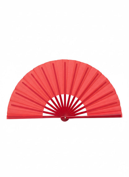 Red Clack Fan: Line Dancing Festival Folding Hand Fan