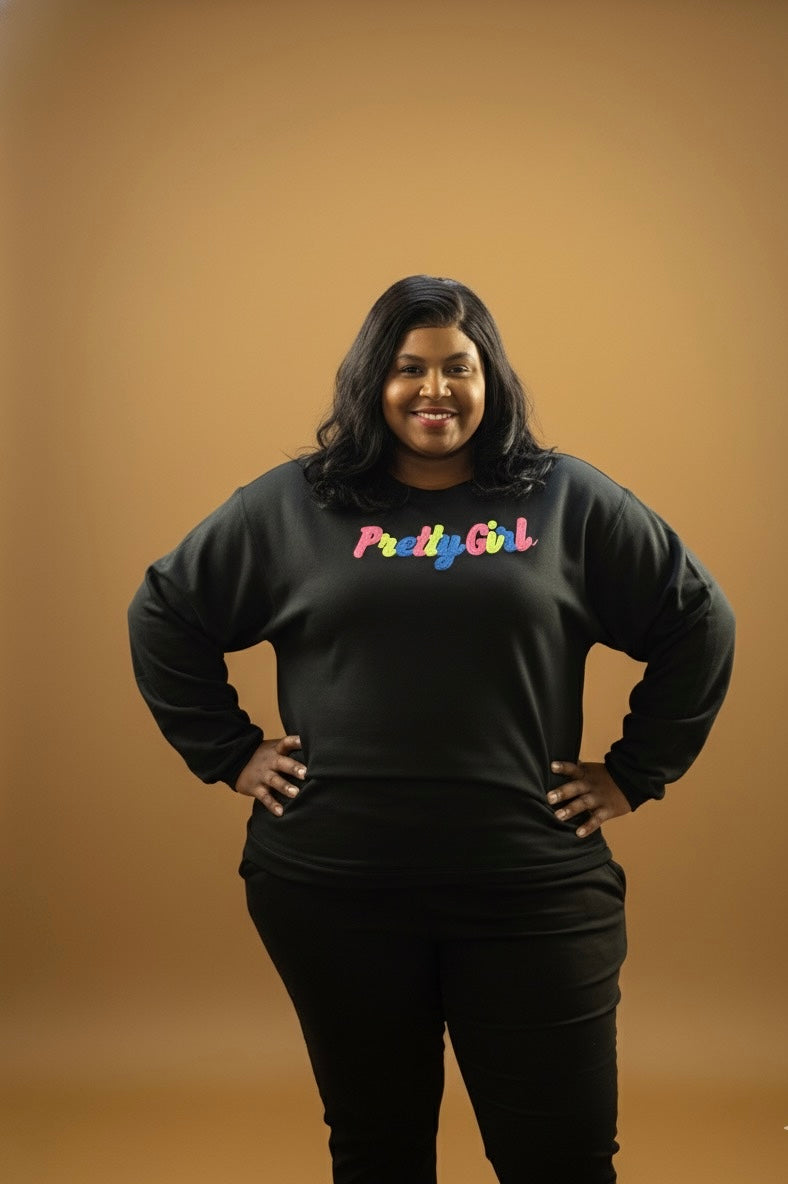 Pretty Girl Sweatshirt Black