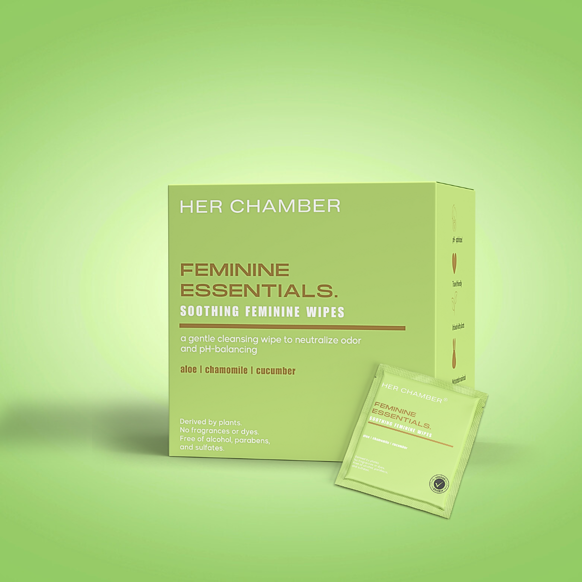 Her Chamber Feminine Hygiene Wipes - 1