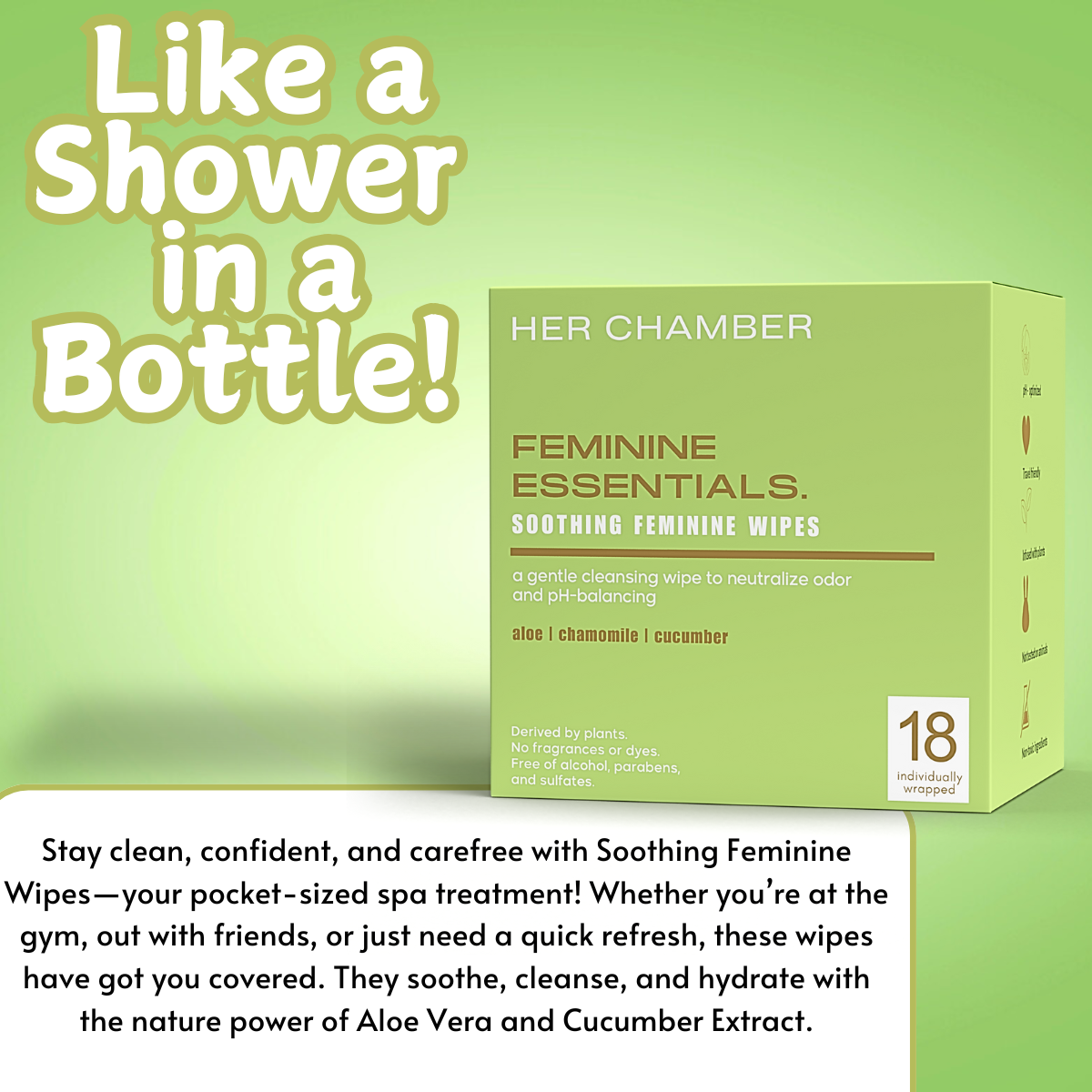 Her Chamber Feminine Hygiene Wipes - 2