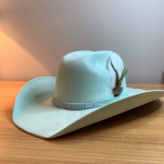 Wester hat soft mint green - 1