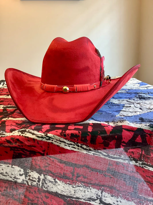 Western hat Red  - 1