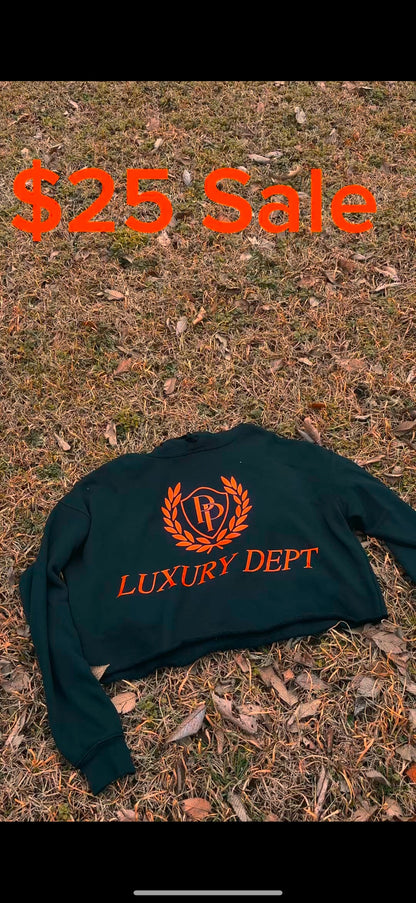 Luxury Dept Crop Hoodie - 1