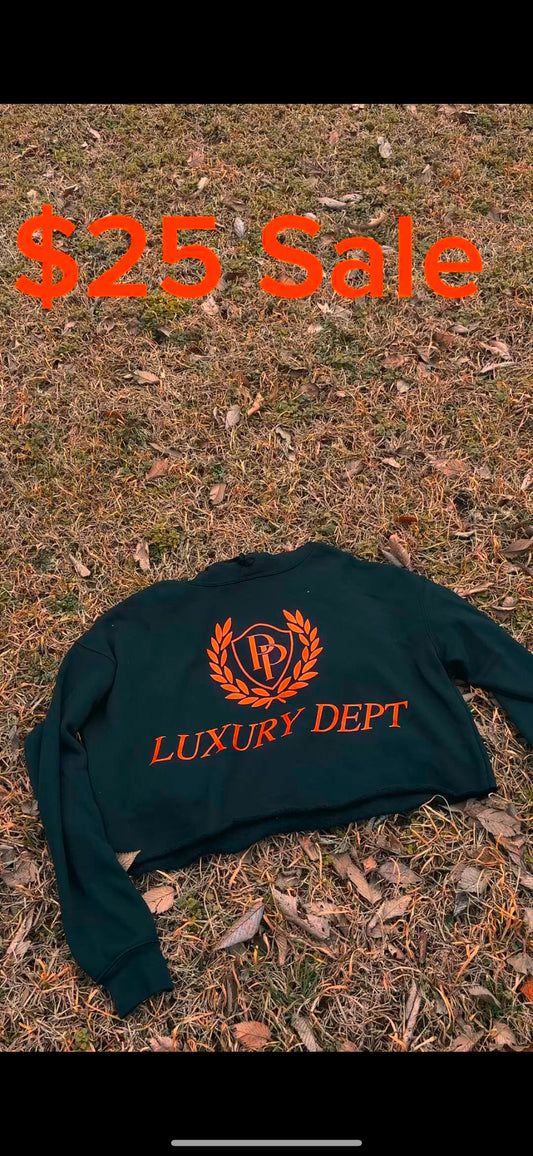 Luxury Dept Crop Hoodie - 1