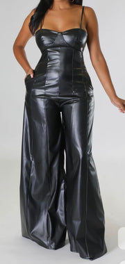 Chic in the City faux leather jumpsuit - 4