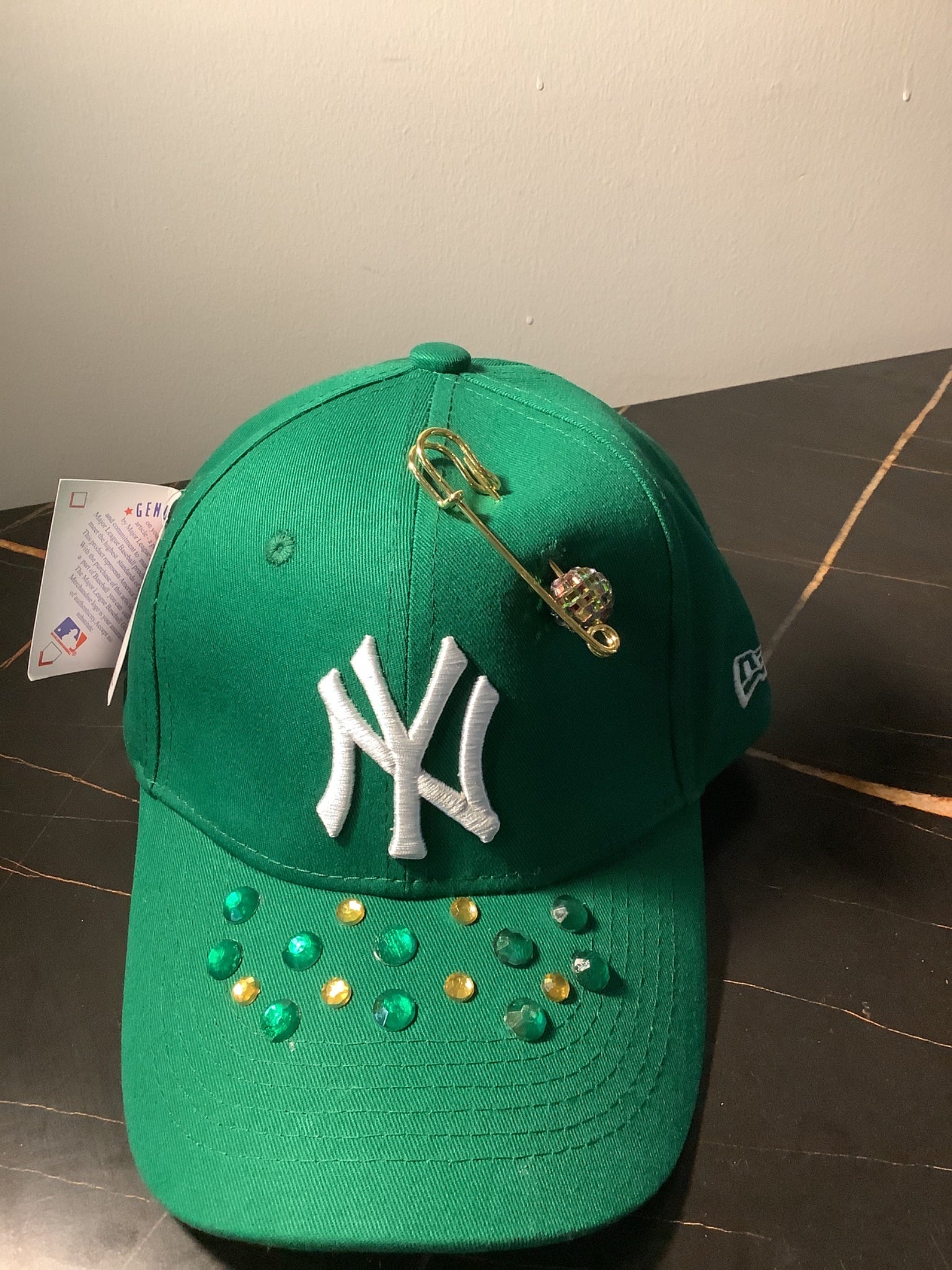 TM custom Baseball cap green NY  - 1
