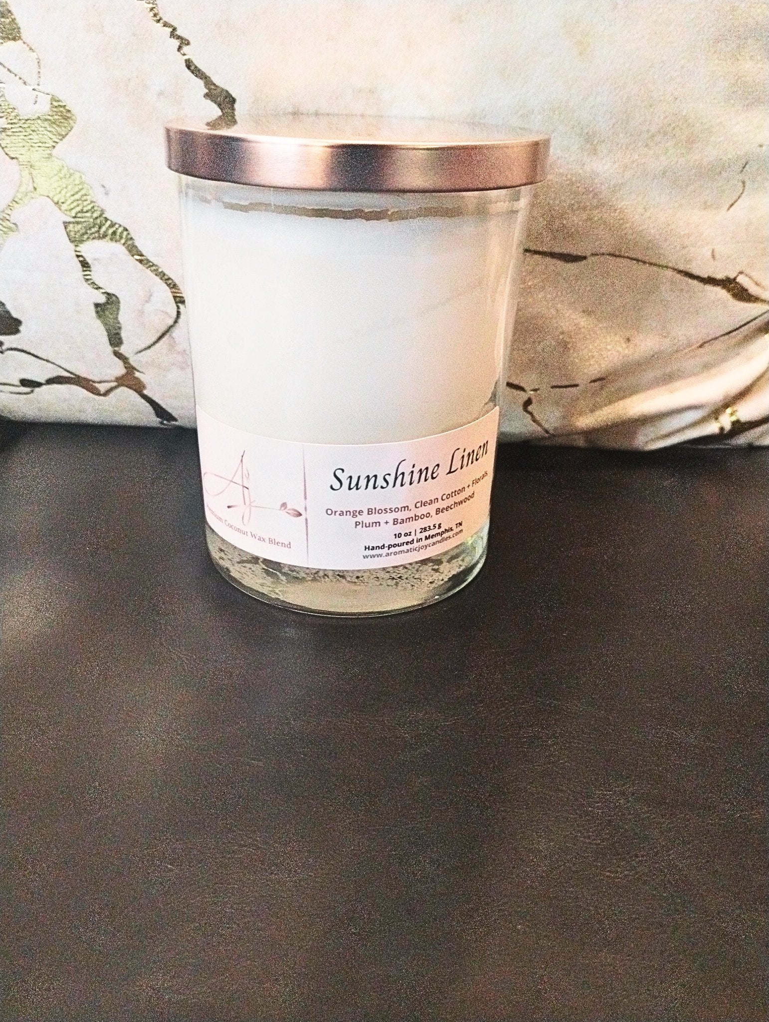 Sunshine Linen Candle - 1