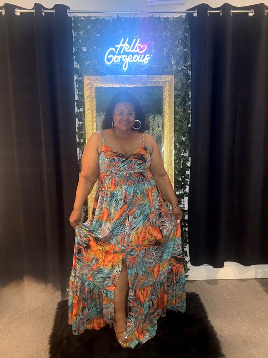 Island Tropic Maxi Dress