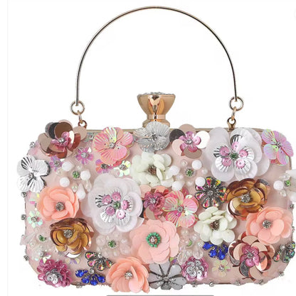 Flower Clutch Purse / Evening Bag / Women Purse