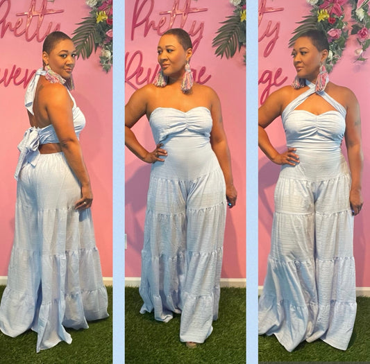 Give em the blues jumpsuit