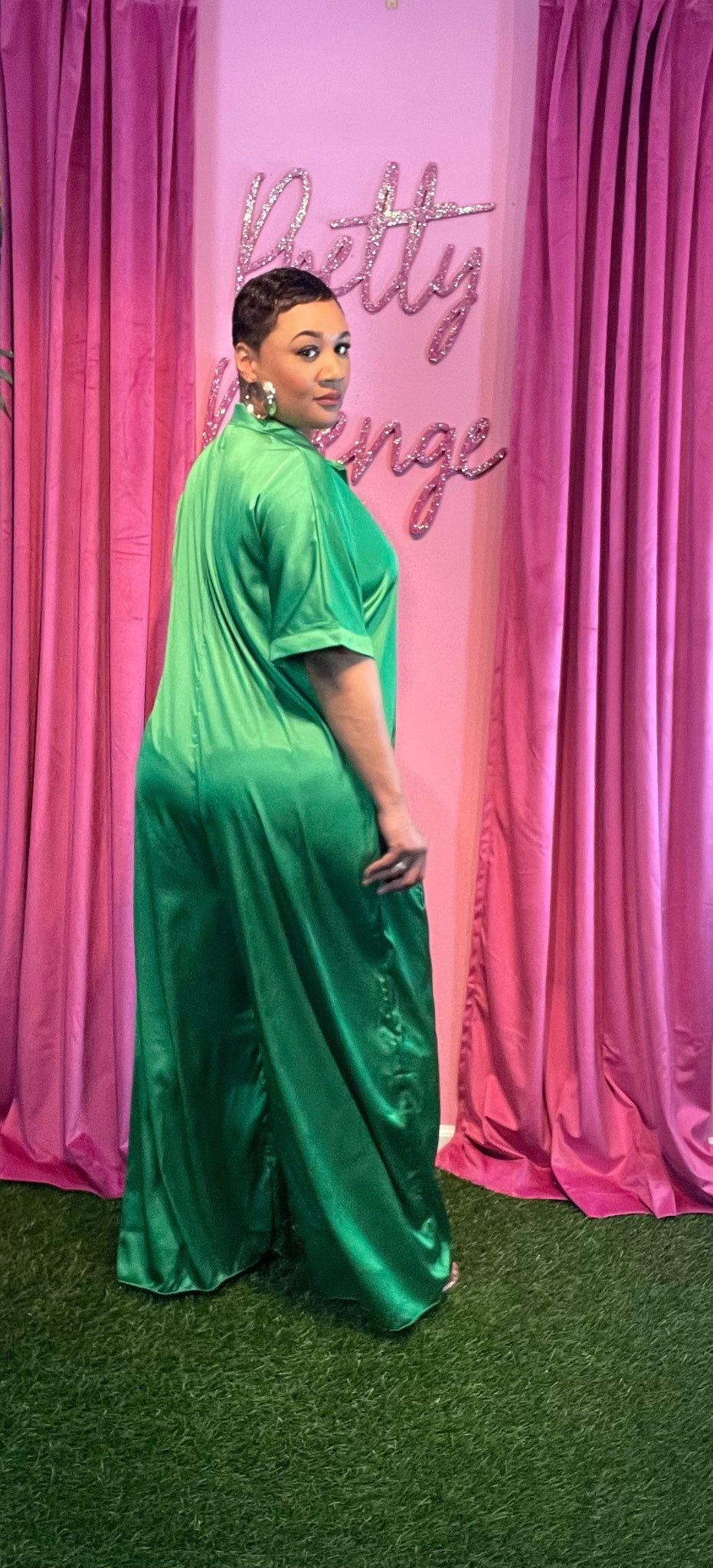 Green with envy jumpsuit