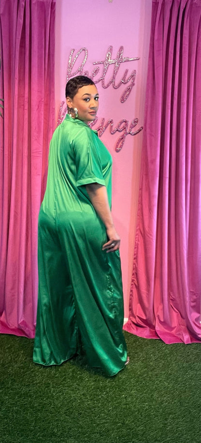 Green with envy jumpsuit
