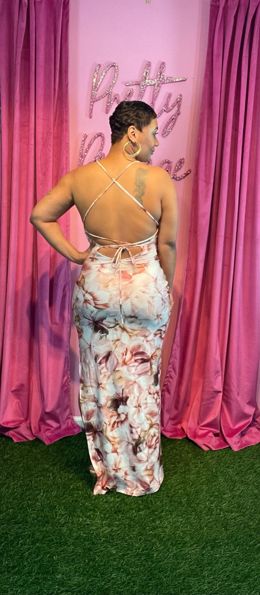 Can I call you Rose maxi dress