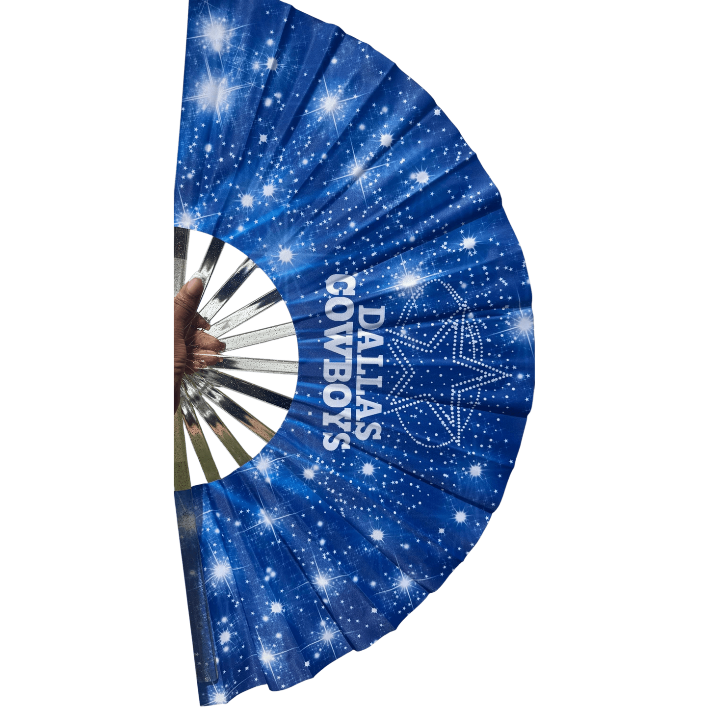 Dallas Cowboys Clack Fan: NFL Folding Hand Fan with Stars