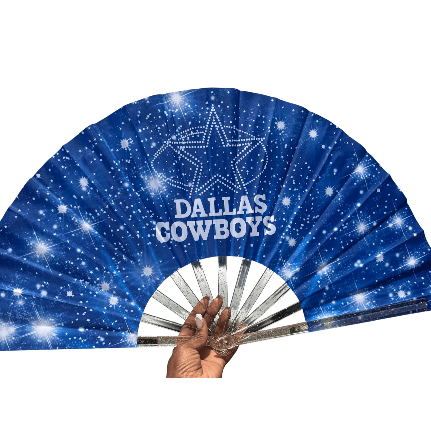 Dallas Cowboys Clack Fan: NFL Folding Hand Fan with Stars