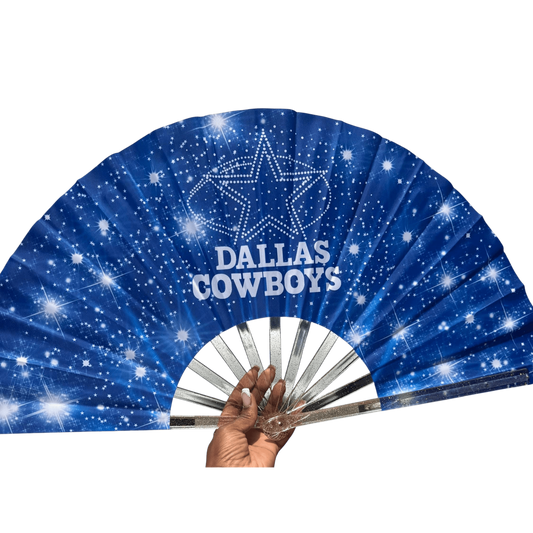 Dallas Cowboys Clack Fan: NFL Folding Hand Fan with Stars